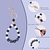 Silicone Round Beaded Keychain Wristlet KEYC-SW00006-01-2