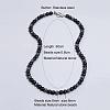 Round Synthetic Non-magnetic Hematite Baded Necklaces for Men MM0470-2