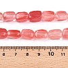 Cherry Quartz Glass Beads Strands G-T138-100-5