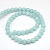 Natural Yellow Jade Beads Strands X-G-G598-6mm-YXS-20-4