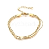 304 Stainless Steel Multi-strand Bracelets BJEW-U022-01G-3