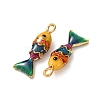 304 Stainless Steel Enamel Pendants STAS-Z193-13G-02A-2