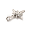 Alloy Crystal Rhinestone Pendants ALRI-K050-09P-3