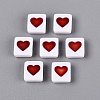Opaque Acrylic Enamel Beads SACR-Q001-19B-2