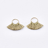 Polycotton(Polyester Cotton) Tassel Pendants Decorations FIND-S302-11R-2