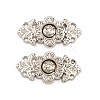 Alloy Snap Clasps FIND-WH0108-17P-1