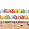 Electroplate Glass Beads Strands EGLA-N019-6mm-03-4