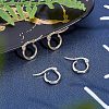 Unicraftale 304 Stainless Steel Hoop EarRing Shapes EJEW-UN0001-41-3