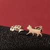 Stainless Steel Small Animal Stud Earrings for Women PW-WG87B69-03-1