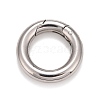 Non-Tarnish 304 Stainless Steel Spring Gate Rings STAS-M296-01P-C-1