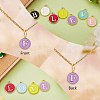 120Pcs 12 Colors Golden Plated Alloy Charms ENAM-SZ0001-64F-7