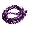 Baking Paint Transparent Glass Beads Strands LS-DGLA-A035-T4mm-A09-3