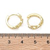 Brass Micro Pave Cubic Zirconia Hoop Earrings KK-CBA30C7-06G-5