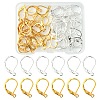 50Pcs 2 Color Brass Leverback Earring Findings KK-YW0002-07-1