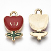 Eco-Friendly Zinc Alloy  Pendants X-ENAM-R051-06-01G-NR-2