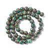 Natural Pyrite & Vesuvianite Beads Strands G-K317-A24-2