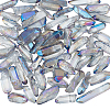 Olycraft 1 Strand Plated Natural Quartz Crystal Beads Strands G-OC0002-52C-1