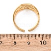 304 Stainless Steel Cuff Rings for Women RJEW-D334-02C-G-5