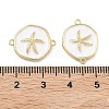 Ocean Brass Enamel Connector Charms KK-C251-05G-01C-3