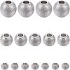 Unicraftale 304 Stainless Steel Textured Spacer Beads STAS-UN0005-53-4