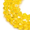 Transparent Electroplate Glass Beads Strands EGLA-A039-T4mm-A22-3