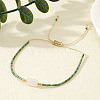 Natural White Jade Bead Braided Bead Bracelets SR7780-3