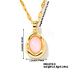 Elegant Oval Brass Pendant Necklaces SC8993-2-1