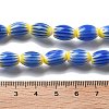 Handmade Millefiori Lampwork Beads Strands LAMP-F035-12O-4