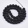 Spray Painted Natural Lava Rock Beads Strands LS-G-N0324-B-01-2