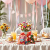 50Pcs Heart Printed Organza Bags OP-TADJ0001-01F-7