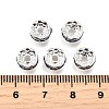 Brass Grade A Rhinestone Spacer Beads RSB038NF-14-4