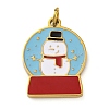 Christmas Theme Ion Plating(IP) 304 Stainless Steel Enamel Pendants STAS-Z104-01G-02-1