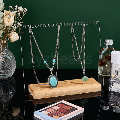 Acrylic Necklace Display Planks NDIS-WH0009-14A-1
