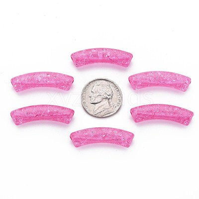 Transparent Crackle Acrylic Beads CACR-S009-001A-N82-1