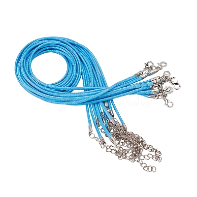 Waxed Cord Necklace Making X-NCOR-T001-29-1
