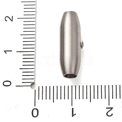 304 Stainless Steel Locking Tube Magnetic Clasps STAS-A151-02B-P-1