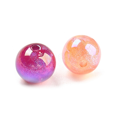 Iridescent Acrylic Glitter Beads MACR-F078-07A-1