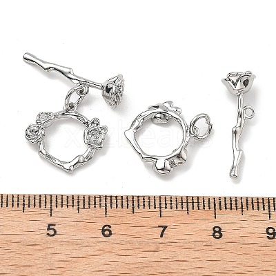 Brass Toggle Clasps KK-B129-20P-1
