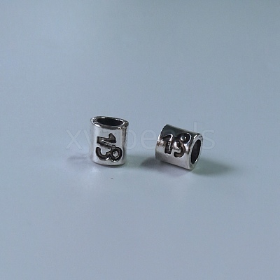 Tibetan Style Alloy European Beads FIND-WH0111-50E-1