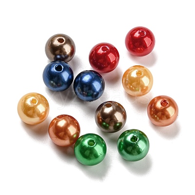 Baking Paint ABS Plastic Beads X-KY-C017-05-1