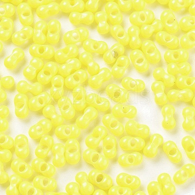 Baking Paint Glass Seed Beads SEED-A033-04I-1