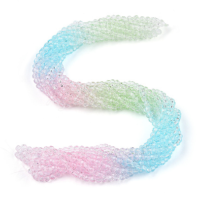 Transparent Glass Beads Strands GLAA-E036-07C-1