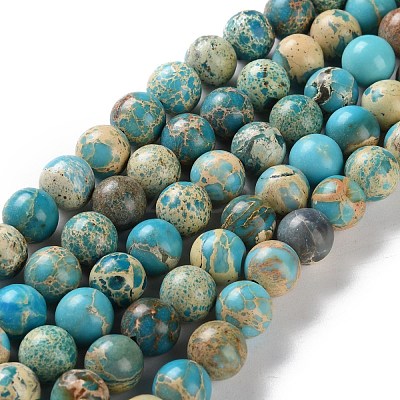 Dyed Natural Regalite/Imperial Jasper/Sea Sediment Jasper Beads Strands G-B124-C01-04-1