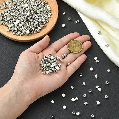 600Pcs 6 Styles CCB Plastic Beads Sets CCB-YW0001-48-1
