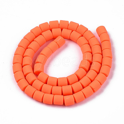 Handmade Polymer Clay Bead Strands X-CLAY-ZX006-01O-1
