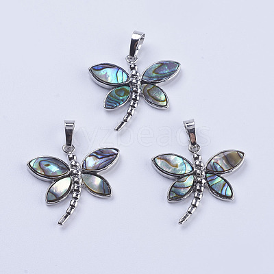 Abalone Shell/Paua Shell Pendants SSHEL-L008-07P-1
