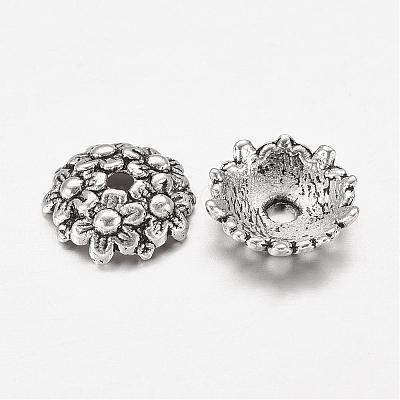 Tibetan Style Alloy Bead Caps X-LF1650Y-1