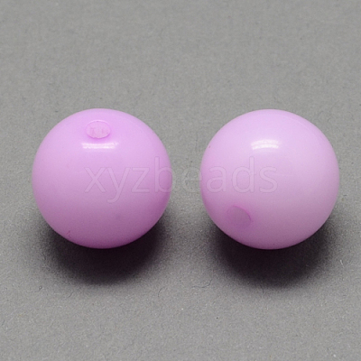 Imitation Jelly Acrylic Beads JACR-R001-8mm-06-1