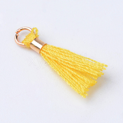 Polycotton(Polyester Cotton) Tassel Pendant Decorations X-OCOR-S102-13-1