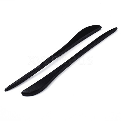 Vintage Schima Wood Hair Sticks Findings OHAR-N008-09-1